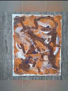 painting original Modern Abstract sheet of Canvas material 16x20